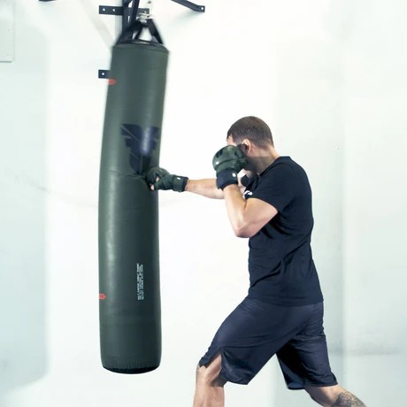 FIGHTER - Freistehender Boxsack 3in1 (rot/schwarz)