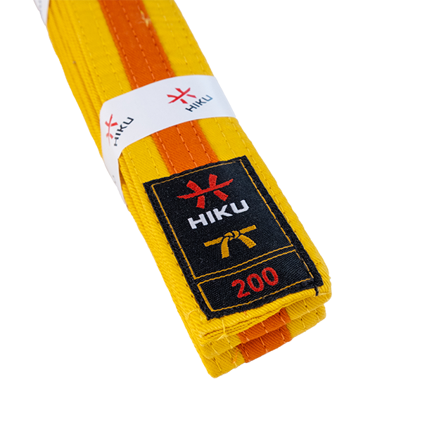 HIKU Budo-Gürtel (gelb-orange)