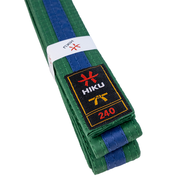 HIKU Budo-Gürtel (grün-blau)