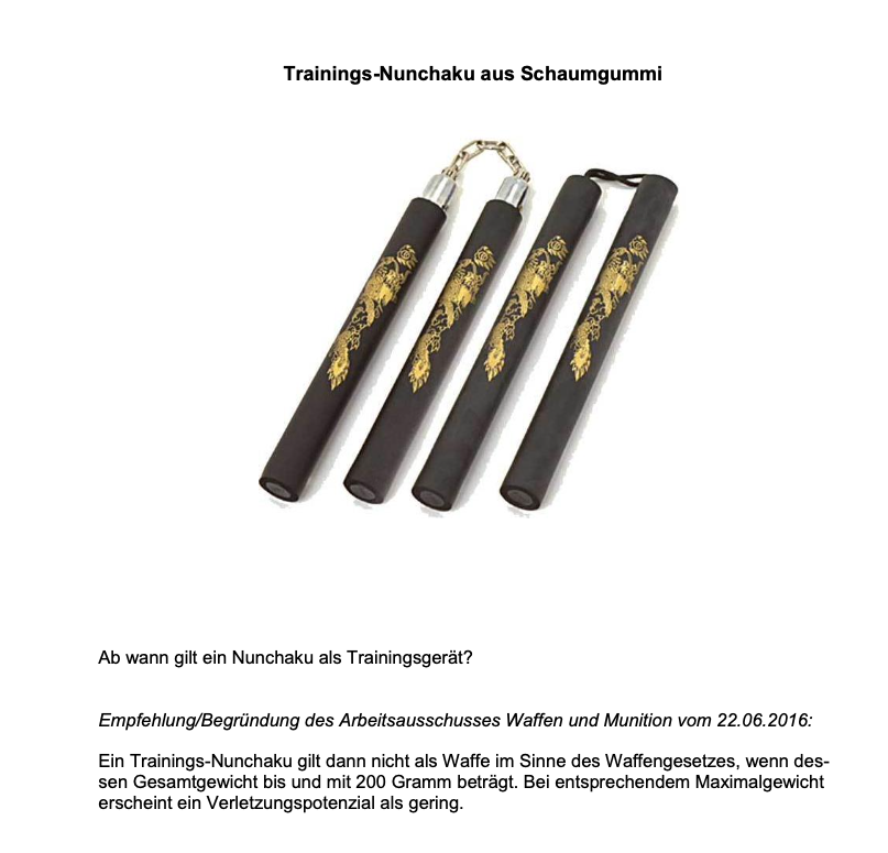 Nunchaku Schaumgummi mit Kette (schwarz)