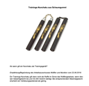 Nunchaku Schaumgummi mit Kette (schwarz)