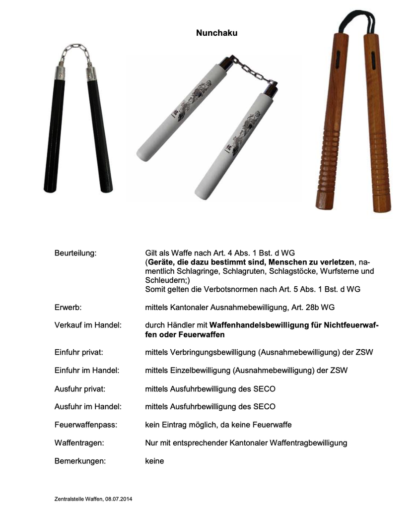 Nunchaku Schaumgummi mit Kette (schwarz)