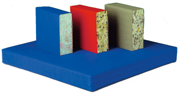 Agglorex Tatami Matte (1x1 m / 4 cm - rot)