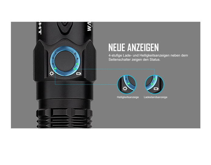 OLIGHT «Warrior 3S» Taschenlampe - Schwarz (2'300 Lumen)