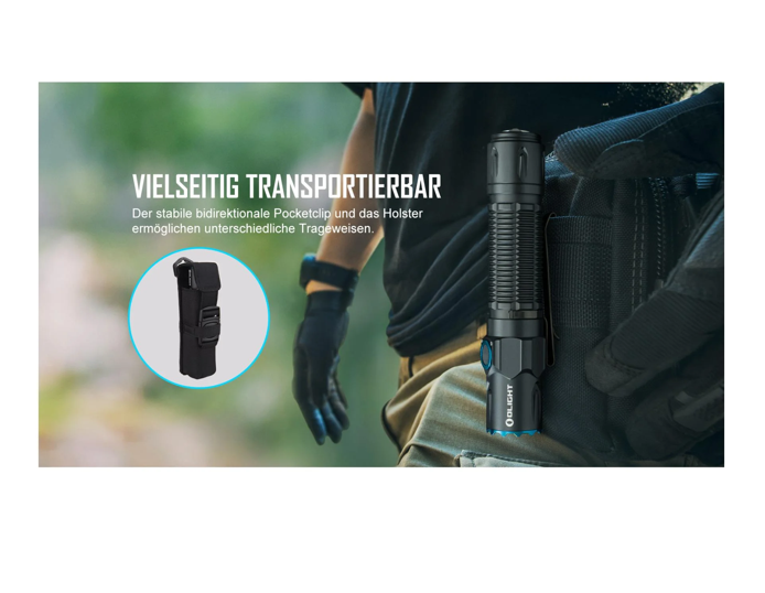 OLIGHT «Warrior 3S» Taschenlampe - Schwarz (2'300 Lumen)