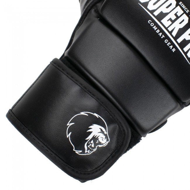 SUPER PRO - MMA Handschuhe Brawler (PU, schwarz)