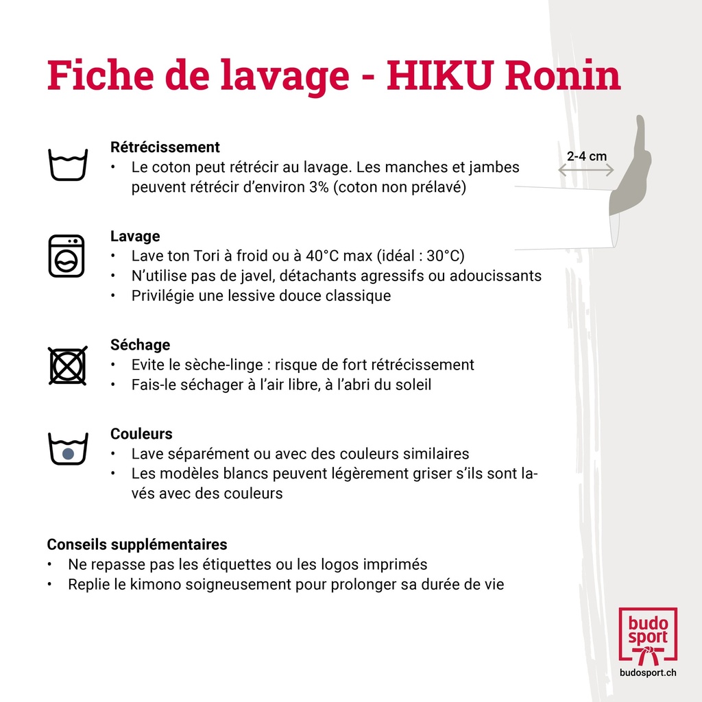 HIKU Ronin - Judo Wettkampf-Jacke (weiss)