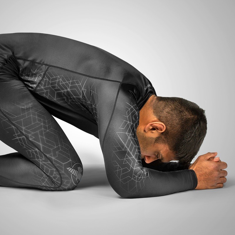 HAYABUSA Geo - Rash Guard (langarm, grau)
