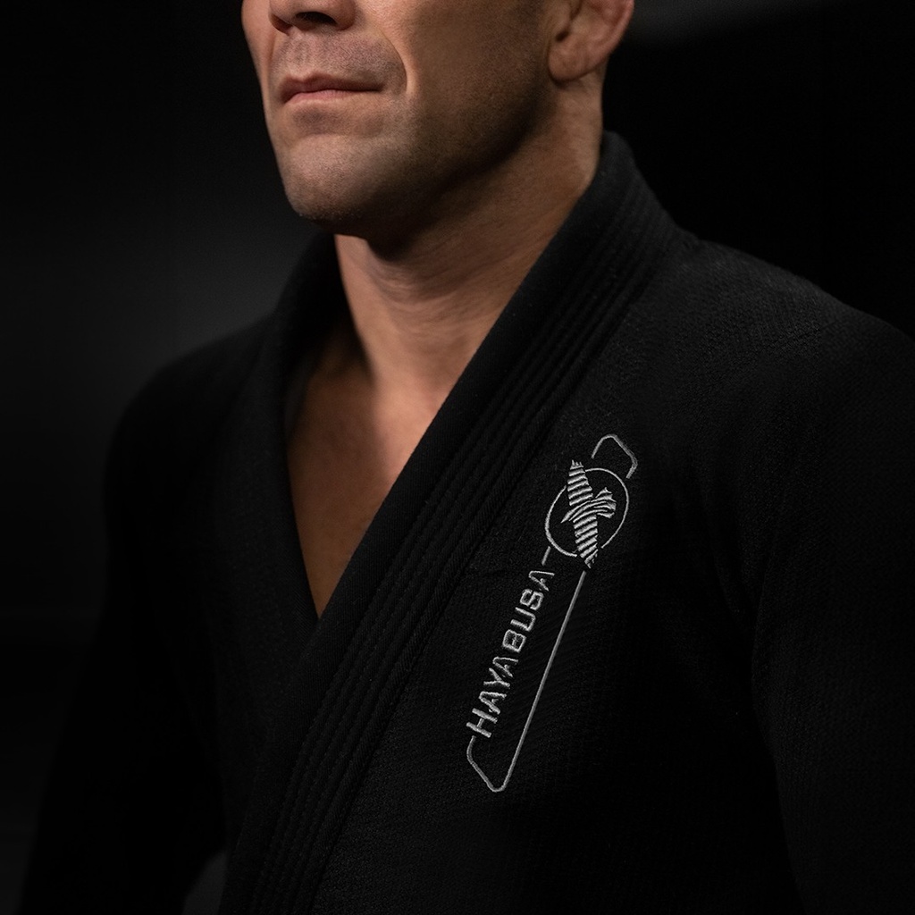 HAYABUSA Essential Gold Weave BJJ Gi (schwarz)