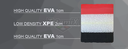 TATAMIX Hybrid Steckmatte - 4 cm dick (rot - salbeigrün)