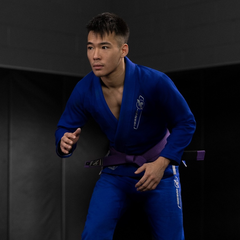 HAYABUSA Essential Gold Weave BJJ Gi (blau)