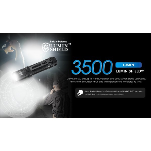 NiteCore EDC31  Taschenlampe - Schwarz (3'500 Lumen)