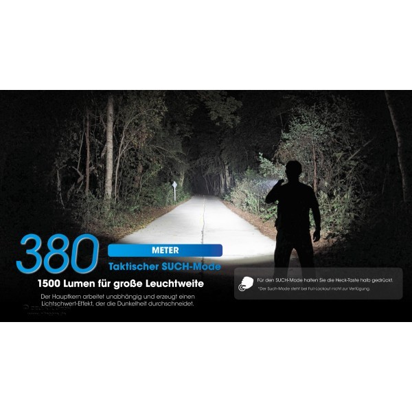 NiteCore EDC31  Taschenlampe - Schwarz (3'500 Lumen)