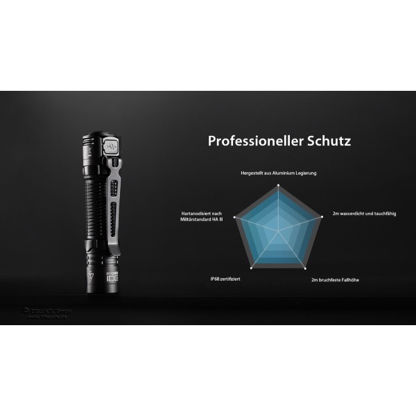 NiteCore EDC31  Taschenlampe - Schwarz (3'500 Lumen)
