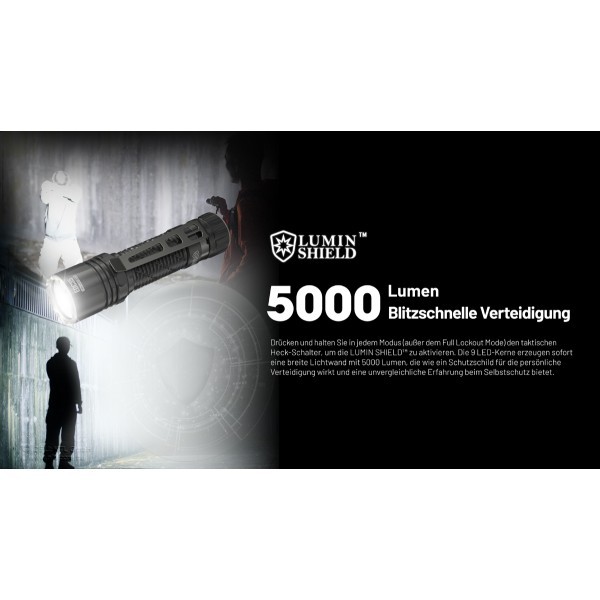NiteCore EDC35  Taschenlampe - Schwarz (5'000 Lumen)