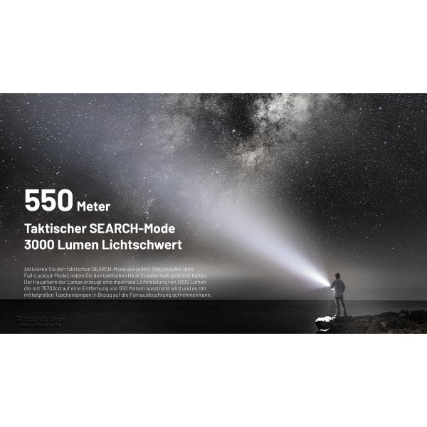 NiteCore EDC35  Taschenlampe - Schwarz (5'000 Lumen)
