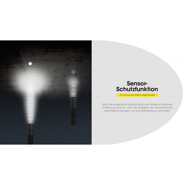 NiteCore EDC35  Taschenlampe - Schwarz (5'000 Lumen)