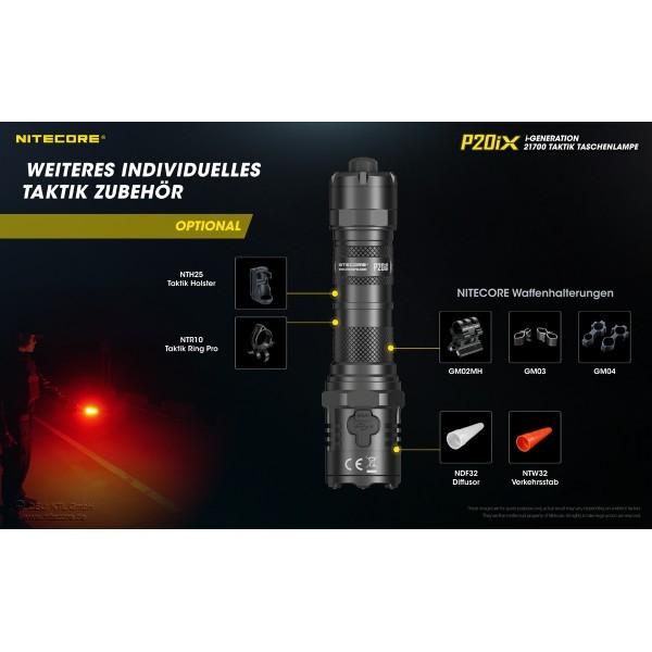 NiteCore P20iX  Taschenlampe - Xtreme Performance (4'000 Lumen)