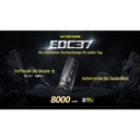 NiteCore EDC37  Taschenlampe - Schwarz (8'000 Lumen)