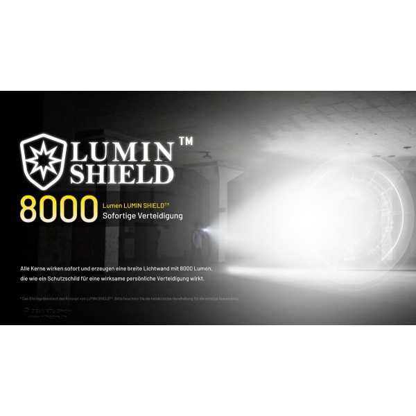 NiteCore EDC37  Taschenlampe - Schwarz (8'000 Lumen)