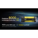 NiteCore EDC37  Taschenlampe - Schwarz (8'000 Lumen)