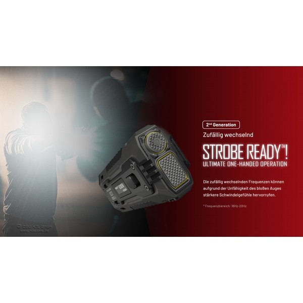 NiteCore EDC37  Taschenlampe - Schwarz (8'000 Lumen)