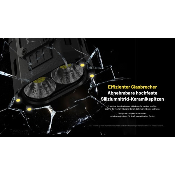 NiteCore EDC37  Taschenlampe - Schwarz (8'000 Lumen)