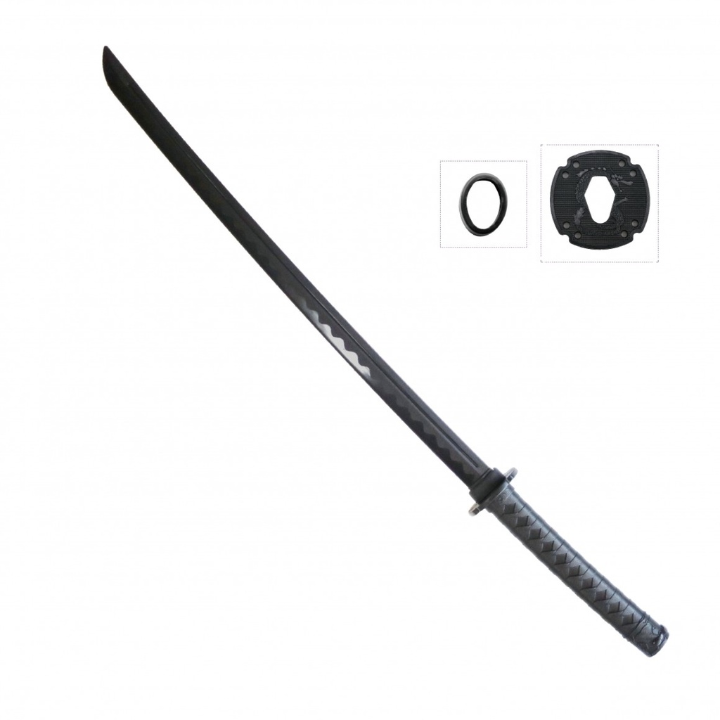 [WKCP-414] Katana Schwert Kunststoff (schwarz)