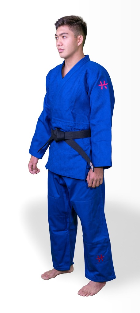[H10062-RF.180] HIKU Ronin - Judo Wettkampf-Jacke (blau) (180, Regular Fit (durchschnittlicher Körperbau))