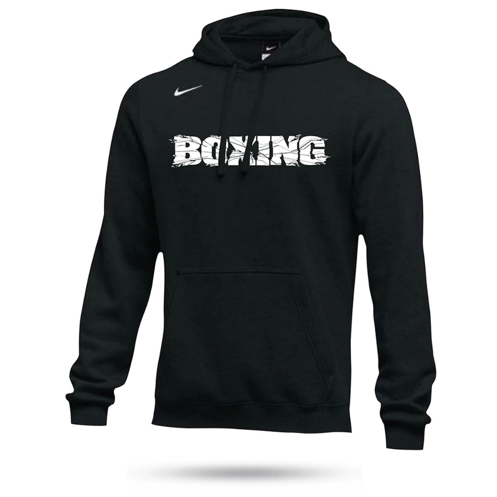 [N835585-010.S] NIKE Boxing Training Hoody (schwarz / grau) (S, Schwarz)