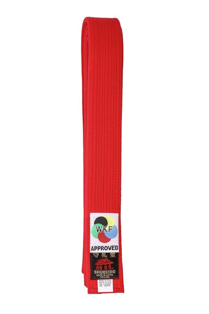 [SDKB-R.280] SHUREIDO ceinture de compétition Kata WKF (rouge) (280)