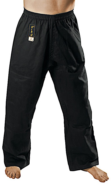[1011.180] HIKU - Pantalon avec élastique à la taille (noir) (180)