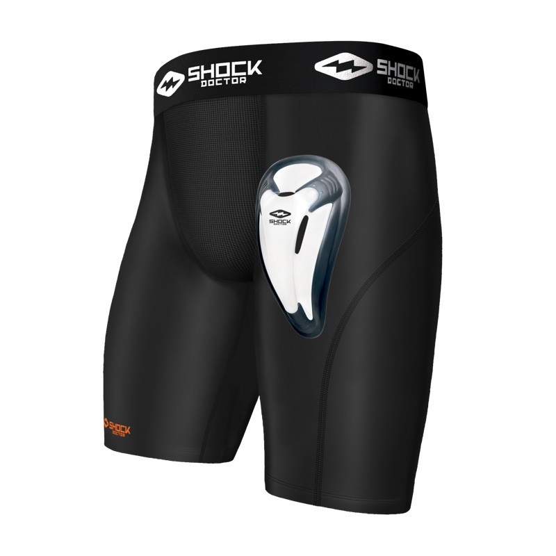 [SO221.S] SHOCK DOCTOR Core Compression Short avec BioFlex Cup (noir) (S)