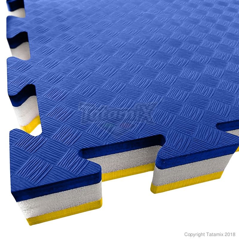 [TAHB40C-BG] TATAMIX Hybrid Steckmatte - 4 cm dick (blau - gelb)