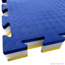 TATAMIX tapis hybride à enfiler - 4 cm d'épaisseur (bleu - jaune)