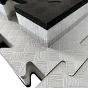 TATAMIX tapis hybride à enfiler - 4 cm d'épaisseur (noir - gris)