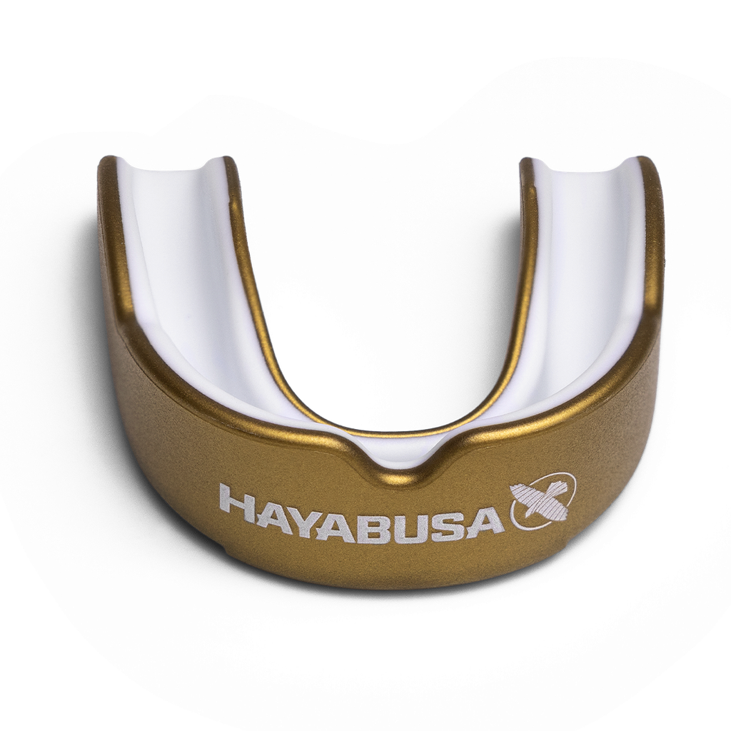 [HBHMG-GDWT.Senior] HAYABUSA Combat Zahnschutz (gold/weiss)