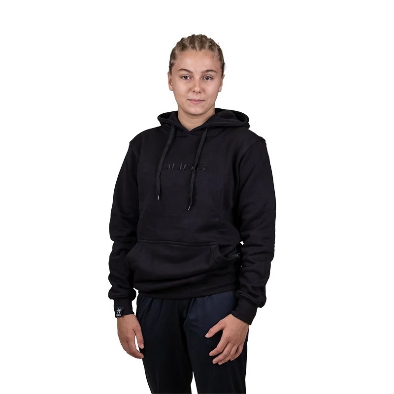 [H10121.S] HIKU Hoody Judo Kuro (schwarz) (S)