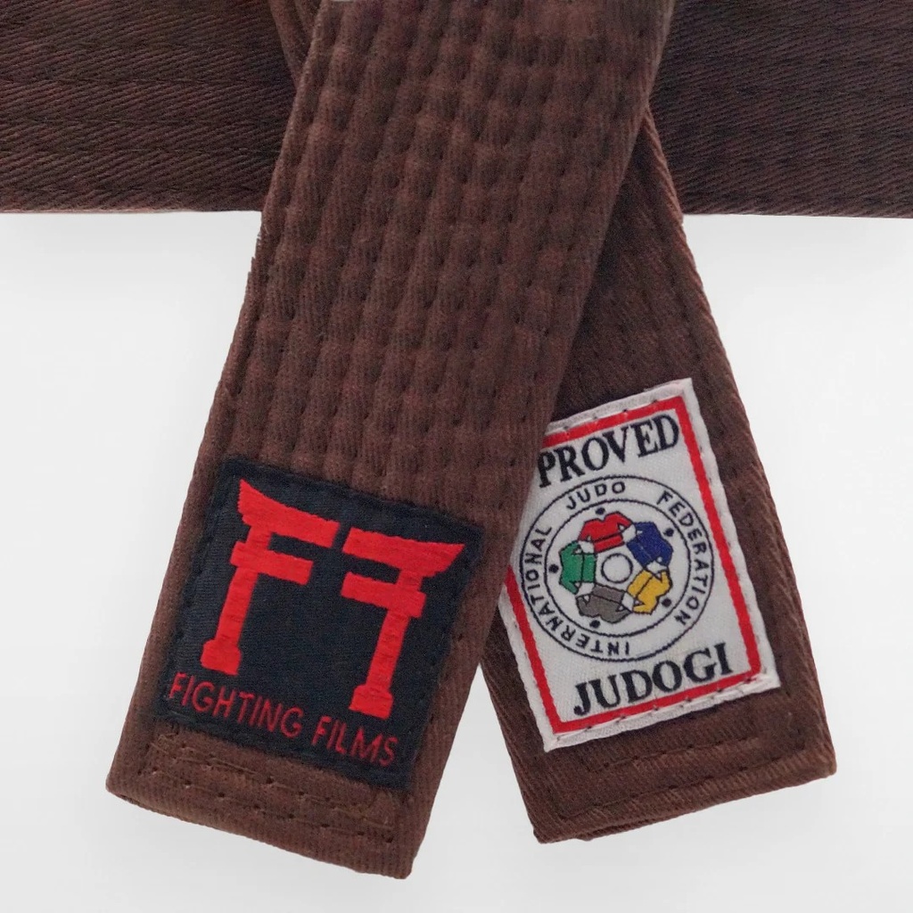 [FFGIJF-B.280] FIGHTING FILMS ceinture (IJF approved, brun) (280)