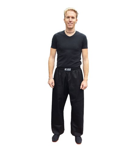 [1176.180] HIKU Tai-Chi Hose (Polyester/Baumwolle, schwarz) (180)