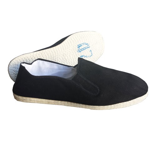 [130201.44] HIKU chaussures de Tai Chi (noir, semelle blanche) (44)