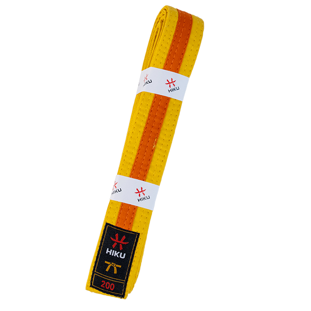 [210145.280] HIKU - Ceinture de Budo (jaune-orange) (280)