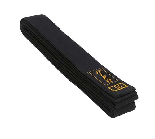 [210190.280] HIKU – Ceinture de Budo (noir) (280)