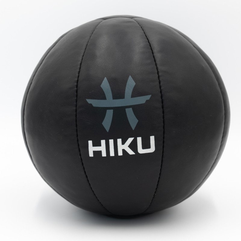 [H10071.55kg] Medizin Ball HIKU schwarz/gelb (5.5 kg)