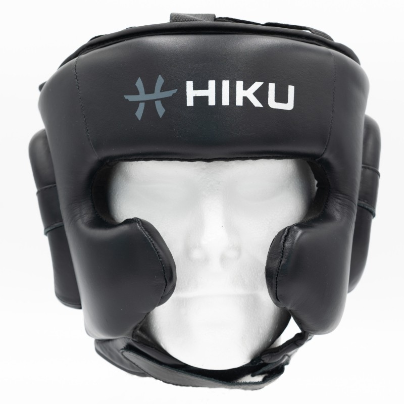 [390650.S] HIKU Kopfschutz Leder (schwarz) (S)