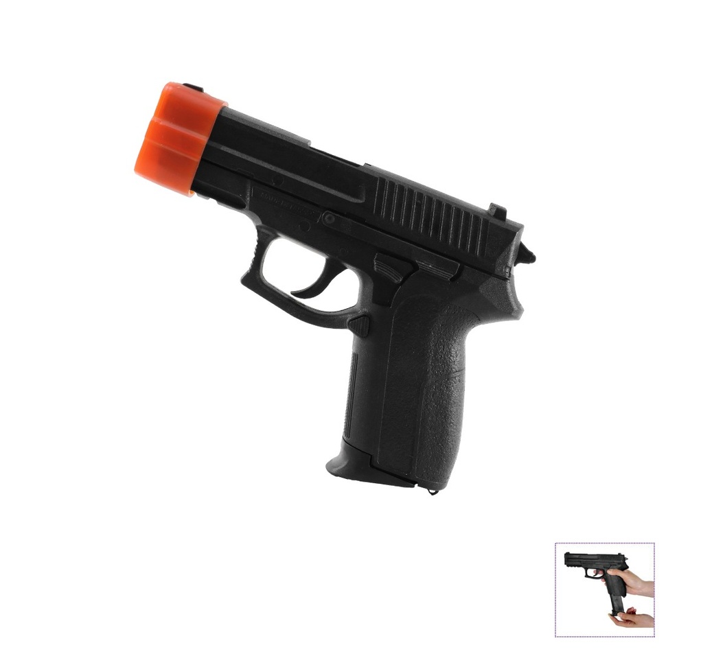 [WKE409TR] Replika Pistole Hartgummi (schwarz)